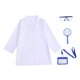 thumbnail image 2 of Accesorio de bata de enfermera para niños, disfraz de fiesta para juego de rol, bata de laboratorio de manga larga para niños L, 2 of 9