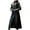 Black, variant on Homenesgenics Jackets for Women Plus Size in Women's Fashion Sexy and Winter Solid Long Leather Coat Imitation Leather Windbreaker Coat Black XXXL