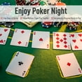 thumbnail image 5 of Soozier 47.25" 8 Player Folding Octagon Poker Table for Blackjack Poker Game with Cup Holders, Blue, 5 of 9