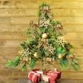 thumbnail image 5 of EWASWON Gold Christmas Bow Ornament 10cm - Festive Holiday Decoration for Christmas Tree, Small Golden Xmas Tree挂件, 5 of 6