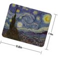 thumbnail image 3 of , Pretty Impression Art Mouse Mats, Starry Night of Van Gogh , Non-Slip Rubber Base , Waterproof Office s, for PC Computers Laptop, 7.9 x 9.8 x 0.1 Inch, 3 of 7