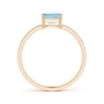 thumbnail image 2 of Angara Natural 0.5 Ct. Aquamarine with Diamond Solitaire Ring in 14K Rose Gold for Women (Ring Size: 3), 2 of 8