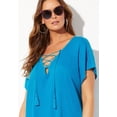 thumbnail image 5 of Swimsuits for All Women's Esme Lace Up Cover Up Dress, 5 of 5