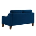 thumbnail image 5 of Miekor Furniture Modern Loveseat sofa for Living Room, Upholstered Velvet Small Couch with Wooden Legs for Livingroom Bedroom, Navy W4US3468, 5 of 9