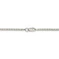 thumbnail image 3 of 925 Sterling Silver Solid High Polished 1.90mm Plain Box Chain w/ Lobster Clasp - 16", 3 of 5
