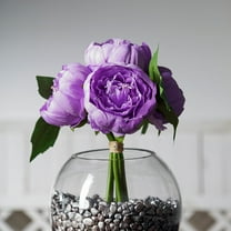 Balsa Circle 10" Lavender Silk Artificial Peony Flowers Bouquet Party Wedding Centerpieces