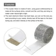 thumbnail image 4 of Uxcell 4 Roll 4 Yard 13.5/27mm Self Adhesive Crystal Rhinestone Ribbon for Crafts Project, Silver, 4 of 5