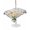 SkyBlue LightGreen Ivory, variant on Outdoor Tablecloth with Umbrella Hole for Patio/Picnic/Party/Camping, Wildflowers Waterproof Table Cloth Round Cover Washable, Spring Watercolor Tulip Floral Leaf Grey Plaid (Dia 60")