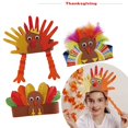 thumbnail image 3 of Acción de Gracias hecho a mano diy sombrero de pavo anillo para la cabeza diadema vestir suministros de actividades de rendimiento regalo paquete de material casero accesorio de fiesta 15 piezas (006) oso de fresa Electrónica, 3 of 5