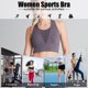 thumbnail image 3 of Sujetador deportivo para mujer, cuello en U, malla, empalme, espalda de corredor, Tops cortos, chale Abanopi Sujetador deportivo para mujer, 3 of 7