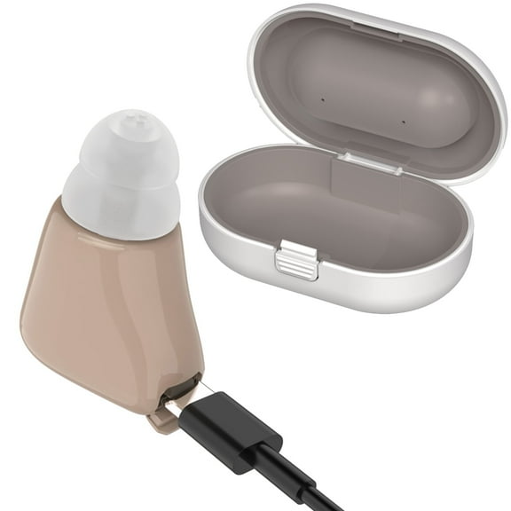 medcatm high quality ite mini rechargeable ear hearing amplifier