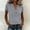 Gray, variant on BUIGTTKLOP Women's Blouses Dressy Boho Casual Ruffle Short Sleeve Tops Business Outfits Ladies Summer 2026 Trendy Work Shirts