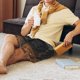 thumbnail image 5 of Fotbe Rustic Cabin Autumn Forest Pantalones Cortos de Pijama para Hombre, Ropa de Dormir, Pantalones de Pijama Cortos para Hombre-X-Large, 5 of 6