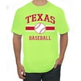 thumbnail image 1 of Wild Bobby City of Texas Baseball Fantasy Fan Sports Men's T-Shirt, Safety Green, 5X-Large, 1 of 6
