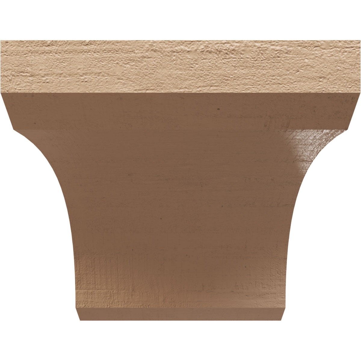 11"W x 22"D x 11"H Wide Legacy Rough Cedar Woodgrain TimberThane Corbel, Primed Tan