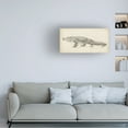 thumbnail image 2 of Trademark Fine Art Ethan Harper Alligator Sketch Canvas Wall Art - 10x19, 2 of 5