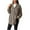 B-Coffee, variant on Wyobmus Womens Button Down Shirts Ribben Frayed Cardigan Long Sleeve Oversized Turndown Collar Jacket Shacket B-Gray
