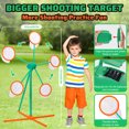 thumbnail image 7 of Huge Wave Large 4.5 ft Shooting Targets Game for Kids, 2 Blaster & 24 Foam Balls Moving Rotating Target with for Nerf Popper, Outdoor Toys Christmas Birthday Gifts for Boys&Girls 5-7 8-12, 7 of 7