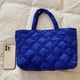 thumbnail image 3 of Bolsos Mujer Acolchado Hilo Bordado Tote Bag Ocio Diario (L) Azul, 3 of 8