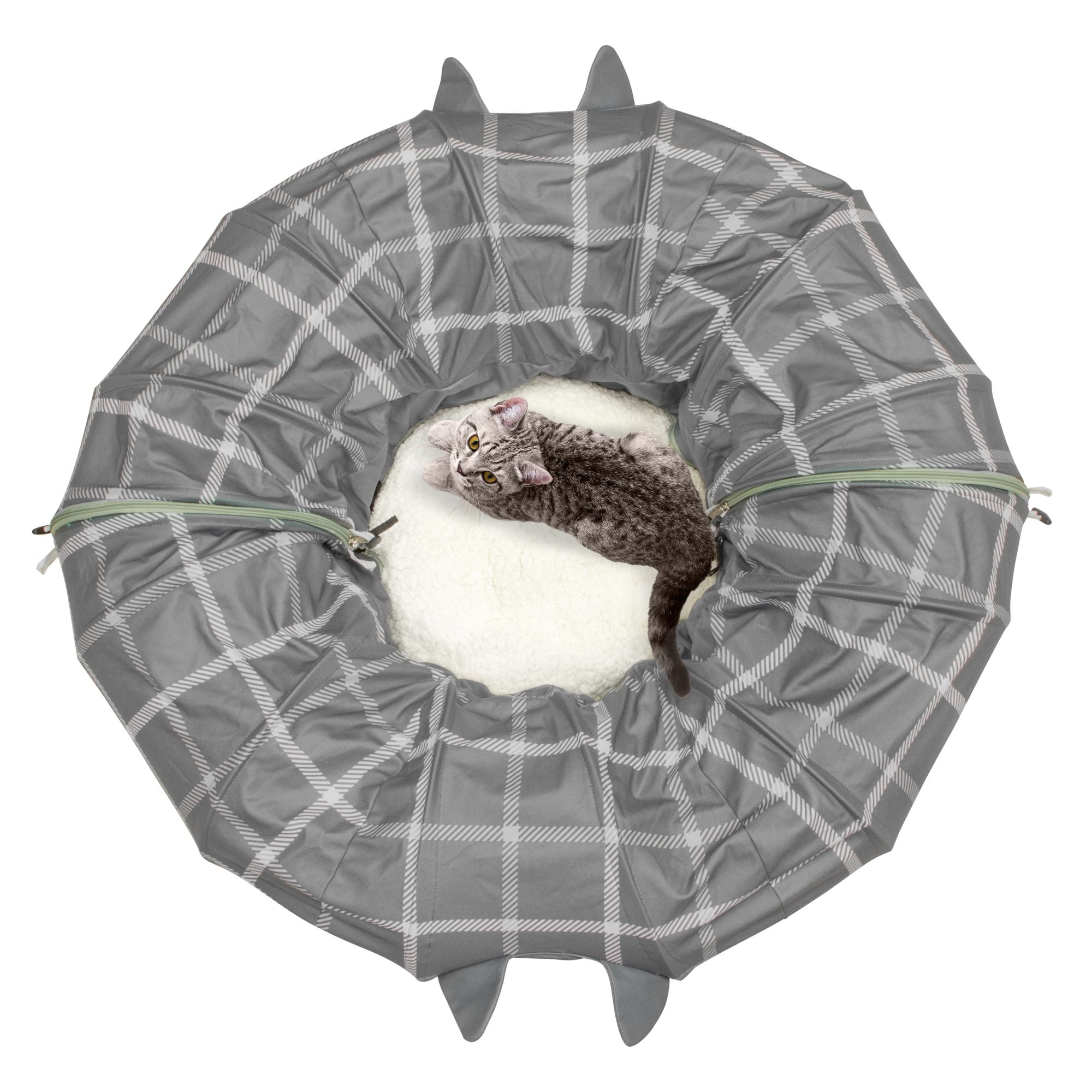 Kitty City, Cat Bed Tunnel, Gray, O/S