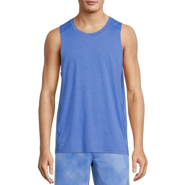 Athletic Works Men's and Big Men's Active Tri Blend Tank Top, up to