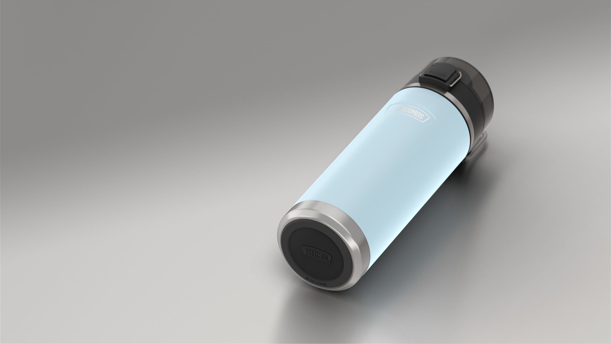 Thermos ICON Series Stainless Steel Vacuum Insulated Water Bottle w/ Spout, Glacier, 24oz