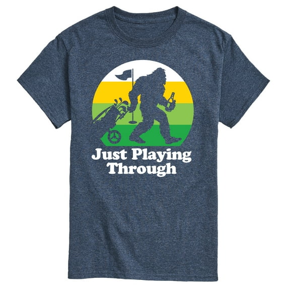 Instant Message - Just Playing Through - Sasquatch - Men's Short Sleeve Graphic T-Shirt