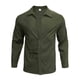thumbnail image 4 of Ceisia Men's Relaxed Fit Stretch Long Sleeve Turndown Collar Shirt with Asymmetric Placket Army Green L Gifts, 4 of 8