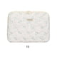 thumbnail image 3 of Cateissary Caja floral resistente del ordenador portátil del rasguño liso de la cremallera pequeño bolso del ordenador portátil de la flor Almacenamiento y organización del hogar blanco 15 pulgadas, 3 of 6
