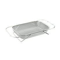 Kitchen Supply Stainless Steel Sink Basket Retractable Vegetable Washing Basin Storage Rack Kitchen Sink Rack Dishwasher Rack Fine Mesh Stainless Steel Strainers and Colanders for Kitchen