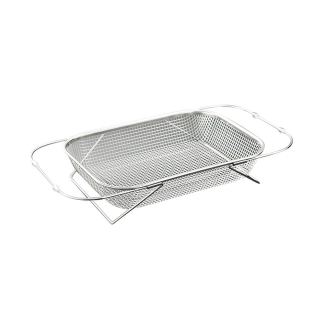 Meitianfacai Stainless Steel Sink Basket Retractable Vegetable Washing Basin Storage Rack Kitchen Sink Rack Dishwasher Rack