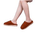 thumbnail image 3 of "Aayomet winter slippers for women Women's Slip on Fuzzy House Slippers Memory Foam Slippers Scuff Outdoor Indoor Warm Plush Bedroom Shoes with Fur Lining,Brown 7", 3 of 4