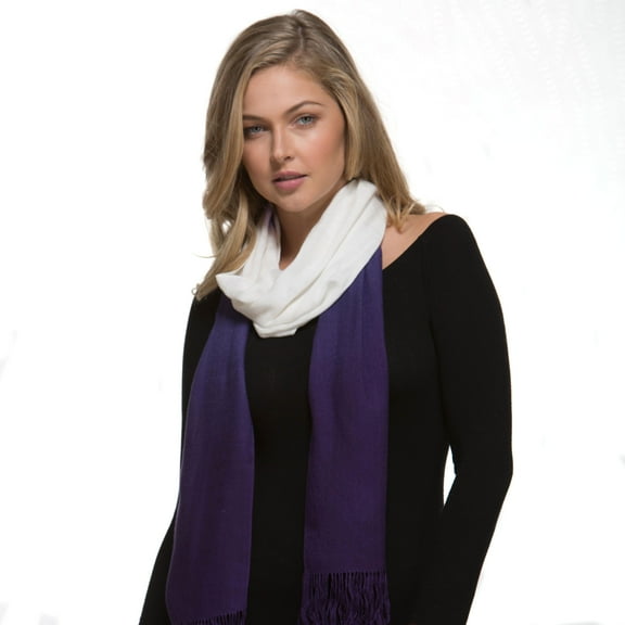 Bamboo Scarf DipDyed Contemporary The Tsandza Collection Purple