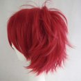 thumbnail image 2 of Peluca para cosplay S-noilite, corta, esponjosa, recta, color vino, 2 of 6