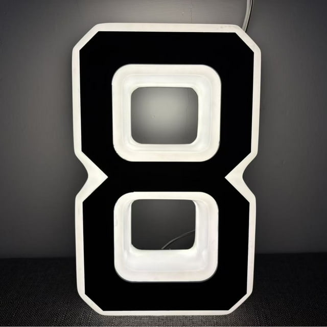 Light Up Waterproof LED Address Numbers Signs For Houses Large Personalized Illuminated Exterior Modern House Numbers Light