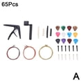 thumbnail image 7 of 48 66 Piece Guitar Accessory Set With Tuner String Winder Picks And Pins ABS Metal, 7 of 7