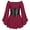 Wine-B, variant on Pirate Dress Tween Bell Sleeves Medieval Dress with Corset Belt A Line Pirate Costume Tween Girls