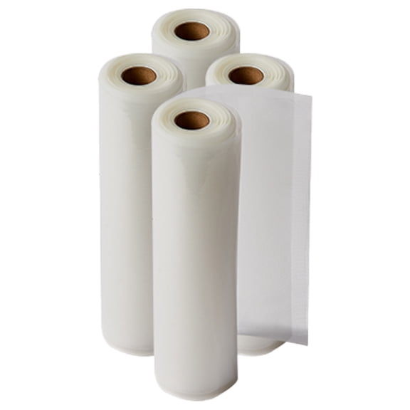 80-Foot Value Pack – Vacuum Sealer Bags, Rolls for Food Storage, Great for Steaks & Custom Snack Bags by PowerXL™ Duo NutriSealer™, 4-Pack 10.2” x 20’ Large Rolls, Clear