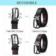 thumbnail image 3 of XIATIAN Women Leather Reversible Belt, Ladies Belt for Jeans with Rotated Buckle, 3 of 7