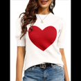 thumbnail image 1 of Suéter de Corta Abullonada para Mujer, Informal, de Verano, con Cuello Redondo, Blusa de Punto Acanalado. S, 1 of 5