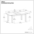 thumbnail image 5 of Simpli Home Wilson 60-76 inch x 36 inch Rectangle Transitional Extendable Dining Table in Oak Veneer, 5 of 15