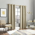 thumbnail image 5 of Sun Zero Alaster Geometric Ogee 100% Blackout Grommet Curtain Panel, 40"x84", Taupe, 5 of 8