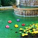 thumbnail image 5 of BRIGHTFUFU Winomo 5pcs 10 cm Lotus artificial Lirio de agua Plantas artificiales Flores artificiales Flotante Pond Plantas, 5 of 7