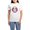 With Blue Strpe Pant, variant on CafePress - Cute Puppy Dog Retro Sunset Pajamas - Women's Short Sleeve Print T-Shirt and Pants Light Cotton Pajama Set