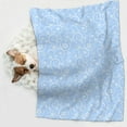 thumbnail image 6 of Yiaed Blue snowflakes elegant Print Dog Blankets-Cat Blanket Washable for Couch Protection,Puppy Blanket, Soft Plush Reversible Throw Furniture Protector-Large, 6 of 8