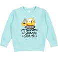 thumbnail image 2 of Inktastic Grandma and Grandpa Love Me Boys Truck Toddler Sweatshirt, 2 of 4