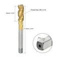 thumbnail image 2 of Unique Bargains M8 x 0.75 High Speed Steel Machine 3 Spiral Flutes Thread Tap Titanium Plated, 2 of 6