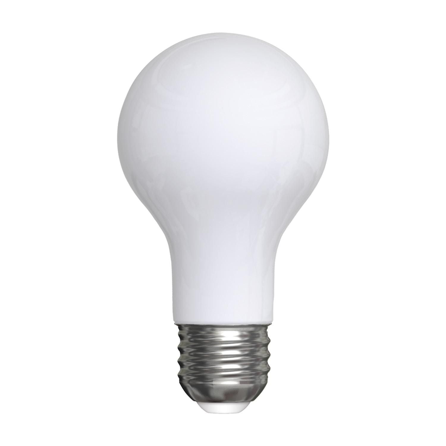 General Electric 8W LED A19 Soft White Glass Light Bulb
