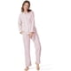 thumbnail image 1 of Conjunto de pijama para mujer, pijamas a cuadros tejidos de franela 100% algodón, ropa de dormir de manga larga, ropa de descanso S ~ XL, 1 of 7
