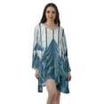 thumbnail image 1 of Moomaya Chemise à Manches Longues Femme Imprimée Robes Grande Taille Rayonne Tuniques Courtes, 1 of 4